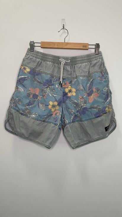 Katin Other - Urban Outfitters By Katin Floral Nylon Faded Swim Trunks Board Shorts Medium M
